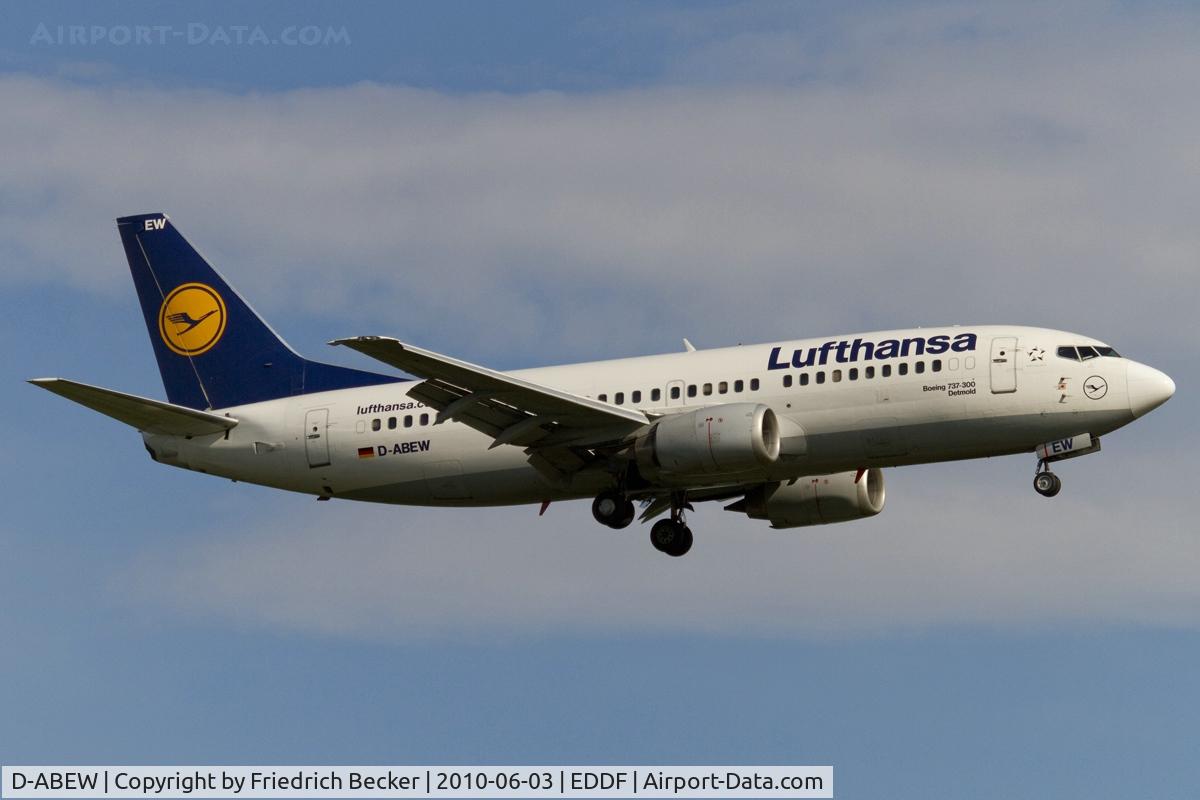 D-ABEW, 1995 Boeing 737-330 C/N 27905, short final RW07R
