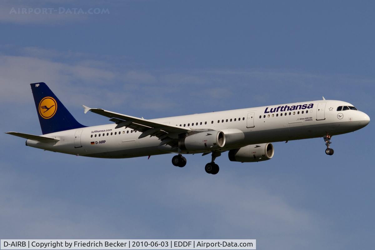 D-AIRB, 1993 Airbus A321-131 C/N 0468, short final RW07R