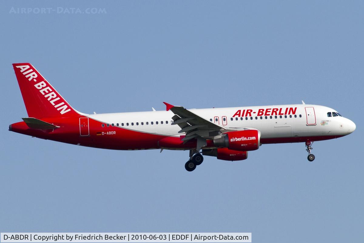 D-ABDR, 2007 Airbus A320-214 C/N 3242, short final RW07R