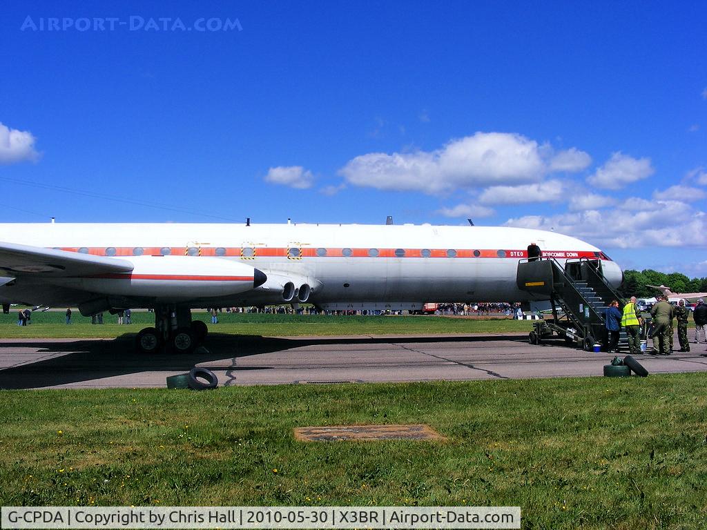 G-CPDA, 1963 De Havilland DH.106 Comet 4C C/N 6473, preserved at Bruntingthorpe in a taxying condition