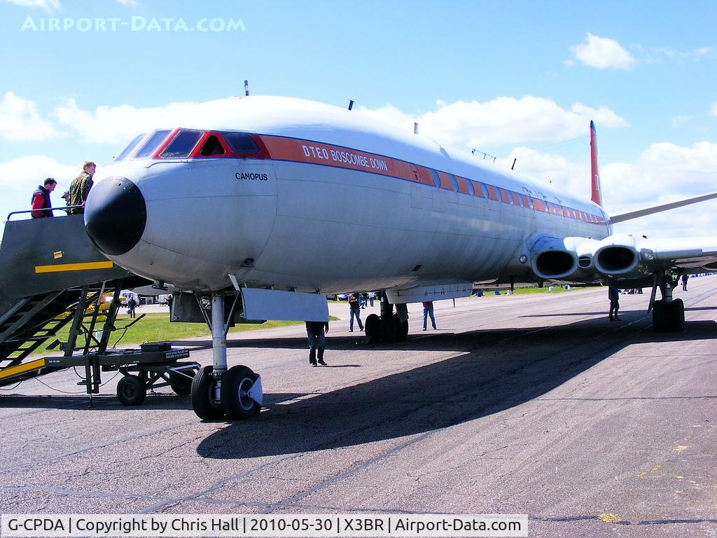 G-CPDA, 1963 De Havilland DH.106 Comet 4C C/N 6473, preserved at Bruntingthorpe in a taxying condition