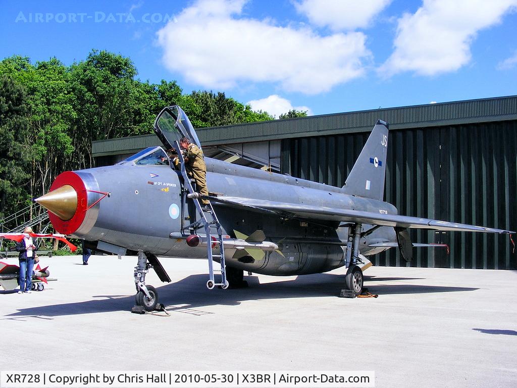 XR728, 1965 English Electric Lightning F.6 C/N 95213, English Electric Lightning F6 XR728 outside of the ex-RAF Wattisham Q-Shed