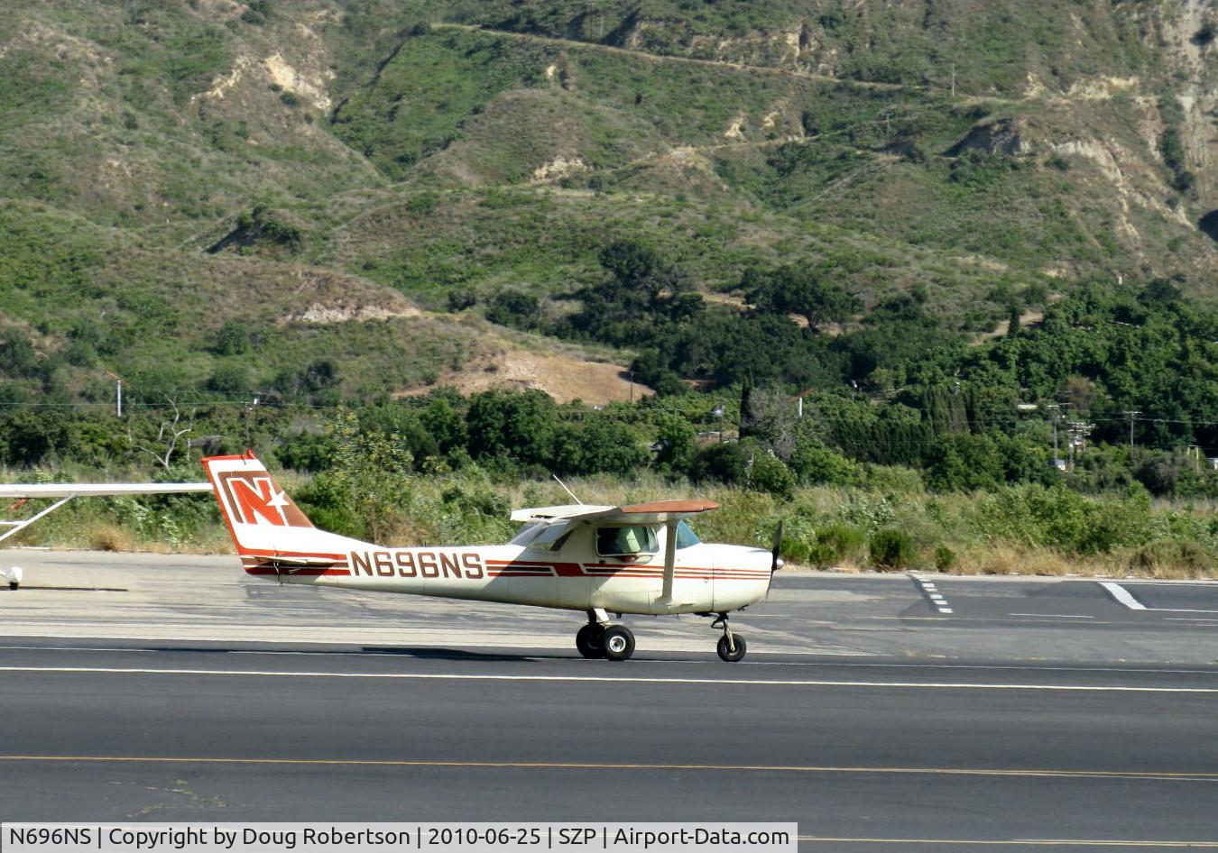 N696NS, 1968 Cessna 150H C/N 15068871, 1968 Cessna 150H 'North Star'. Continental O-200 100 Hp, landing roll Rwy 22