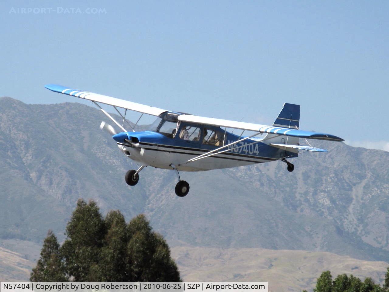 N57404, 1973 Bellanca 7ECA Citabria C/N 940-73, 1973 Bellanca 7ECA CITABRIA, Lycoming O-235 115 Hp, on final Rwy 22