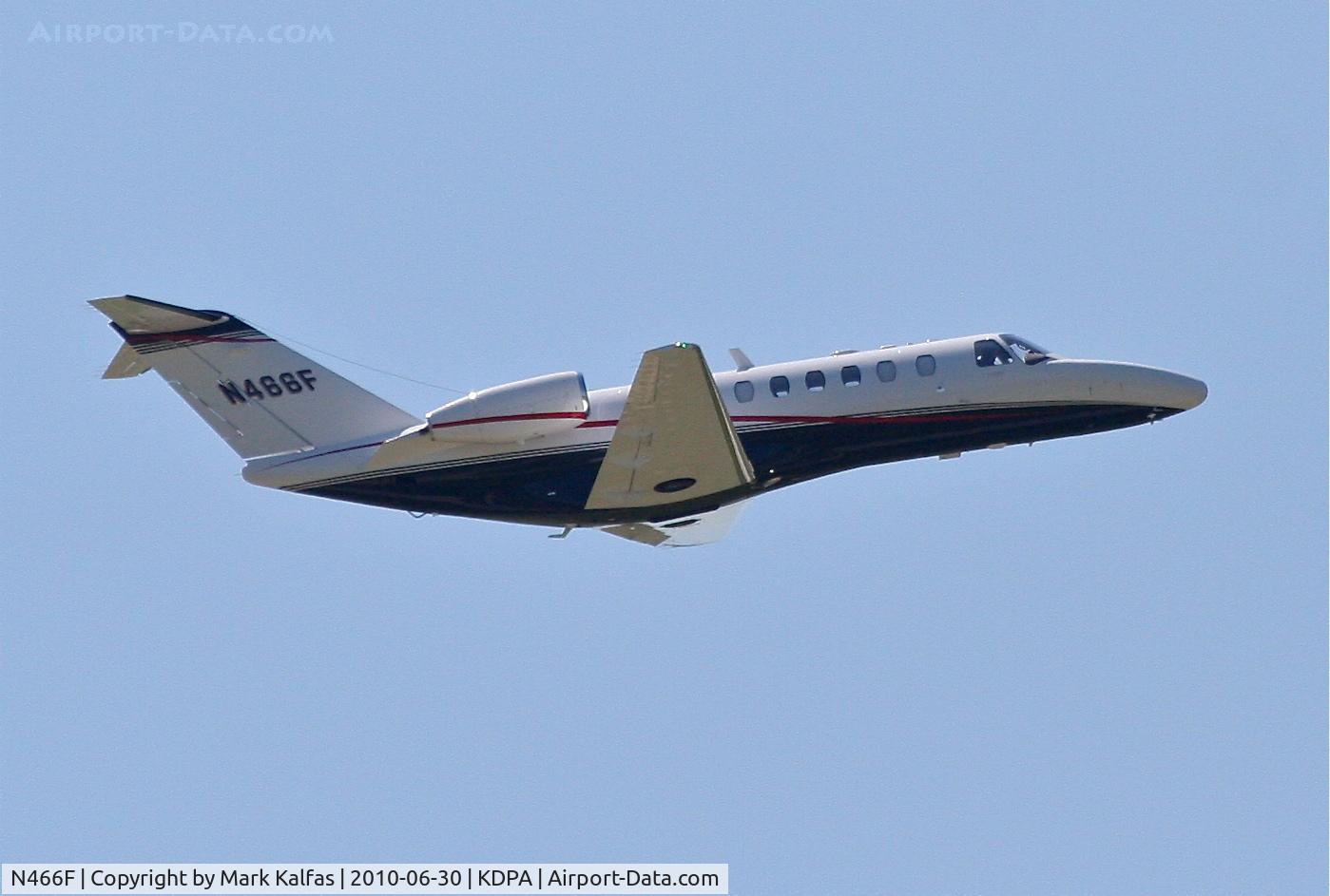 N466F, Cessna 525B C/N 525B0336, Fagen Inc. Cessna 525B Citation CJ3, N466F, 2L departure KDPA.