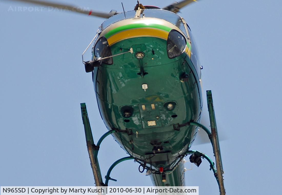 N965SD, 2002 Eurocopter AS-350B-2 Ecureuil C/N 3626, Short final to the Walnut Sheriff Station pad.