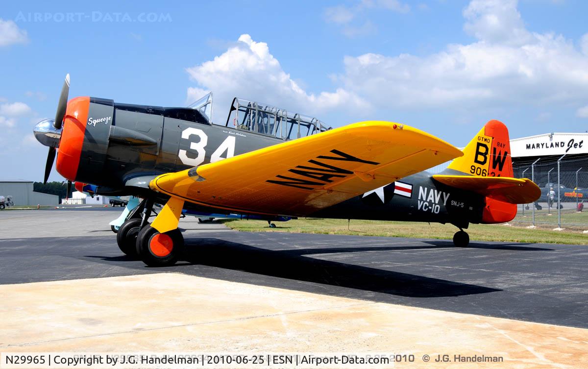 N29965, 1944 North American AT-6D Texan C/N 90634, at Easton MD