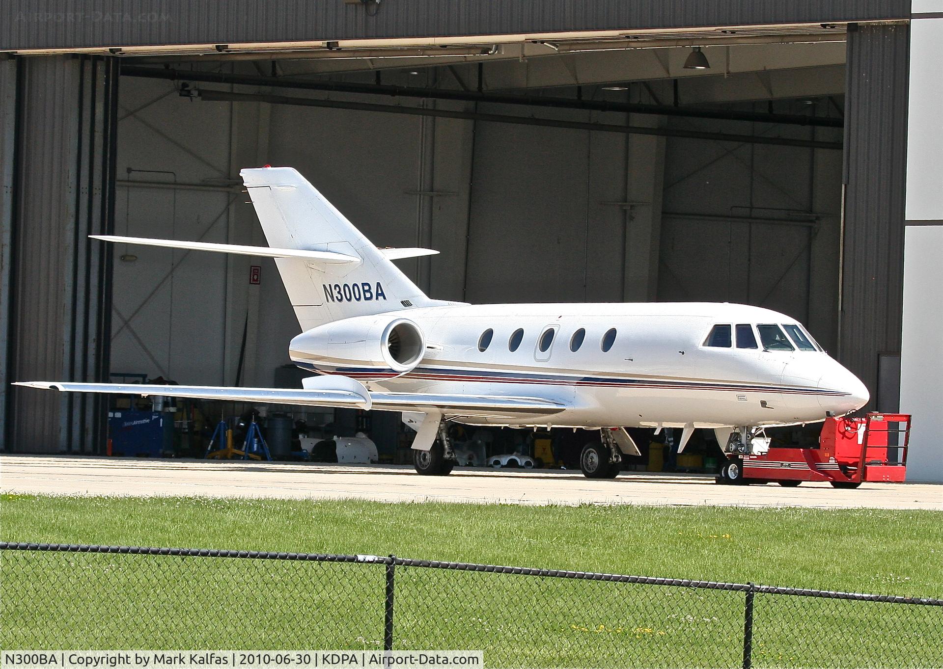 N300BA, 1968 Dassault Falcon (Mystere) 20C C/N 142, PRINCESS INDIA INTERNATIONAL AIR TRANSPORT LLC, on the ramp KDPA.