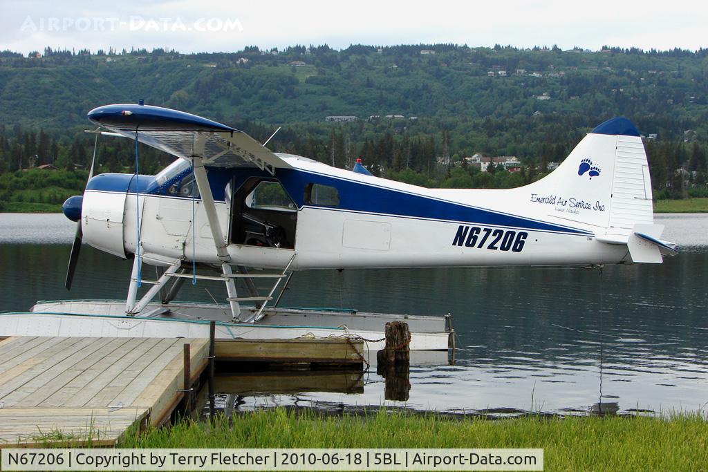 N67206, 1955 De Havilland Canada U-6A Beaver C/N 1011, 1955 Dehavilland BEAVER U-6A, c/n: 1011 on Homer Beluga Lake