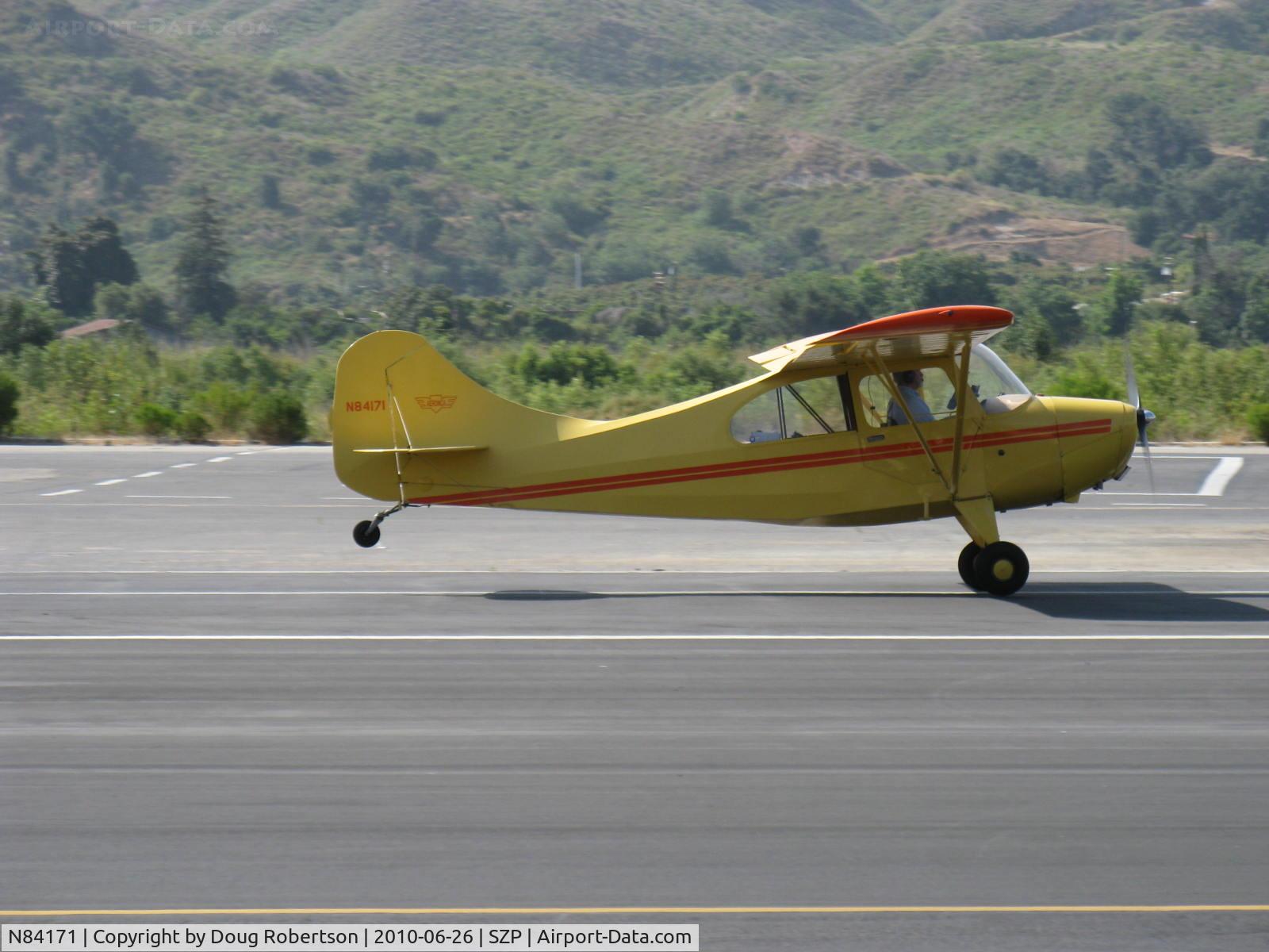 N84171, 1946 Aeronca 7AC Champion C/N 7AC-2859, 1946 Aeronca 7AC CHAMPION, Continental A&C65 65 Hp, takeoff roll Rwy 22