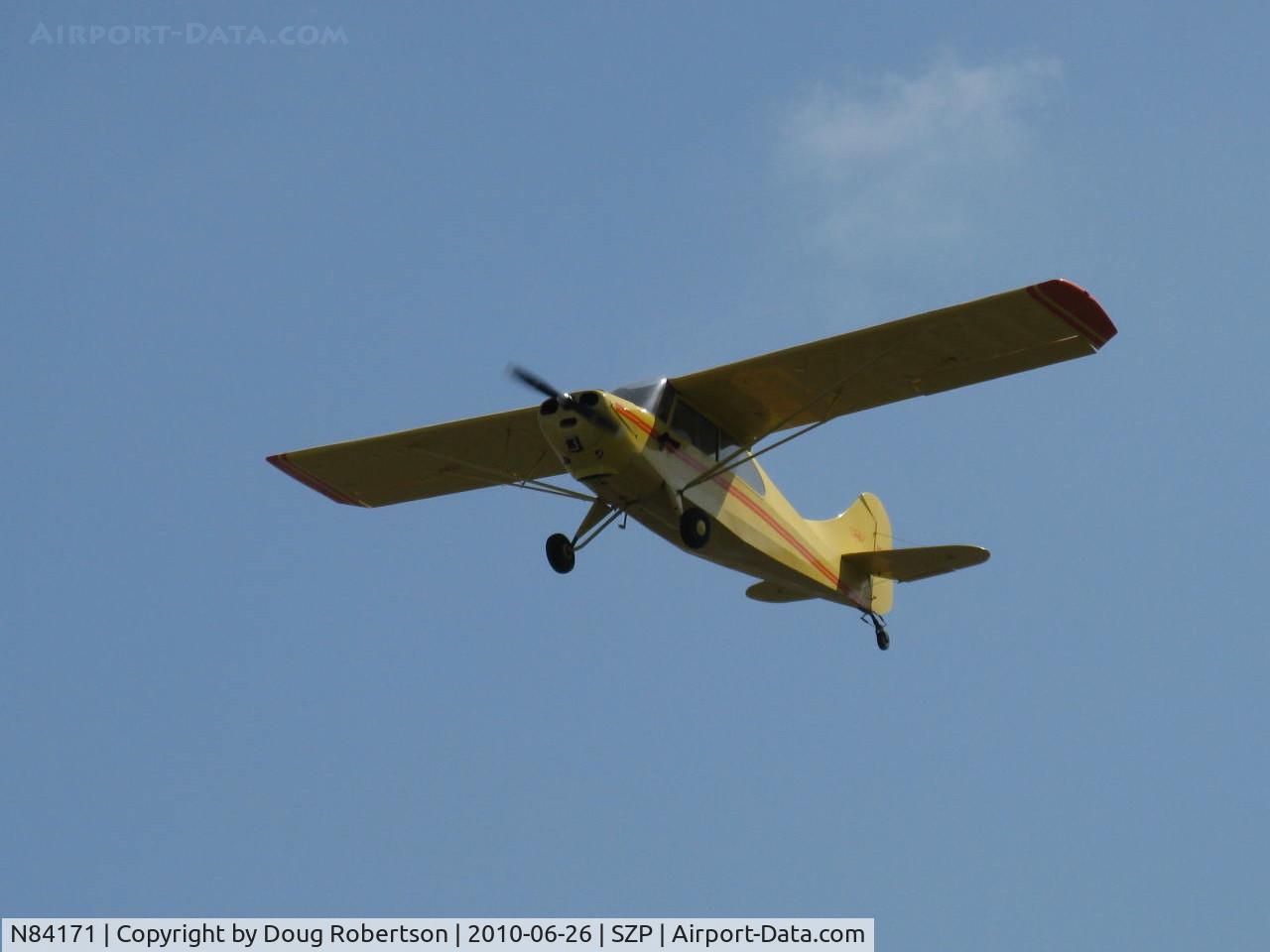 N84171, 1946 Aeronca 7AC Champion C/N 7AC-2859, 1946 Aeronca 7AC CHAMPION, Continental A&C65 65 Hp, takeoff climb Rwy 22