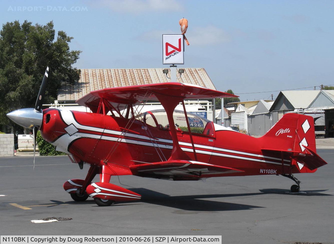 N110BK, 2007 Aviat Pitts S-2C Special C/N 6077, 2007 Aviat PITTS S-2C, Lycoming AEIO-540 260 Hp