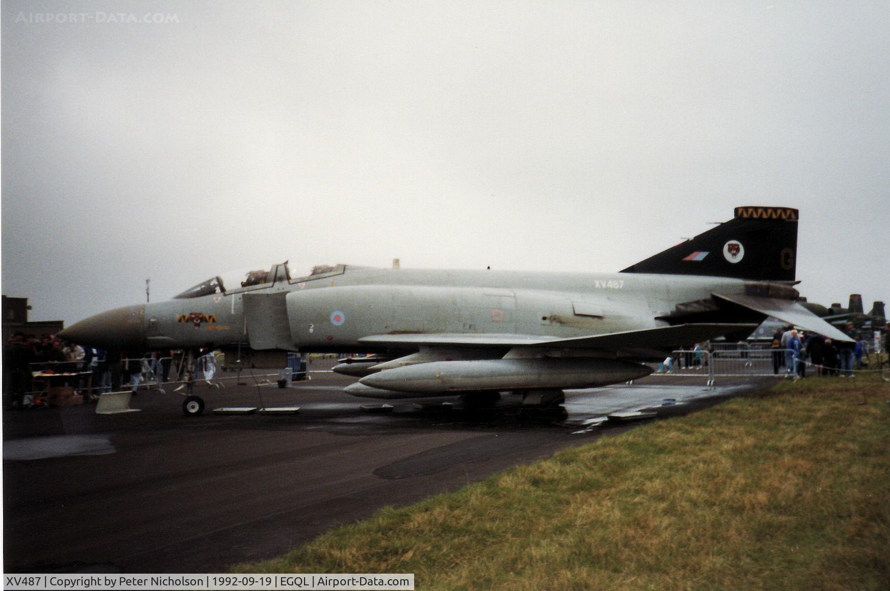 XV487, 1969 McDonnell Douglas Phantom FGR2 C/N 3386, Phantom FGR.2 of 74 Squadron at RAF Wattisham on display at the 1992 RAF Leuchars Airshow.