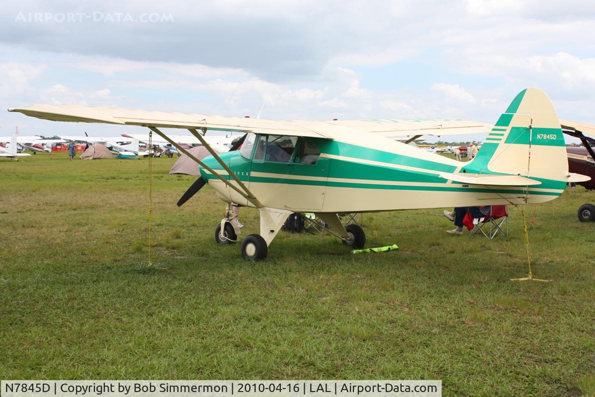 N7845D, 1957 Piper PA-22-150 Tri-Pacer C/N 22-5495, Sun N Fun 2010