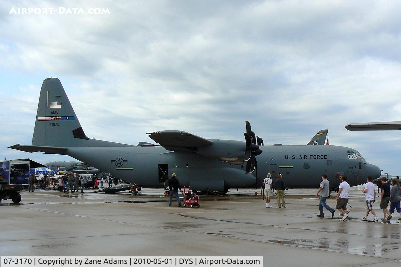 07-3170, 2007 Lockheed Martin C-130J-30 Super Hercules C/N 382-5628, At the B-1B 25th Anniversary Airshow - Big Country Airfest, Dyess AFB, Abilene, TX