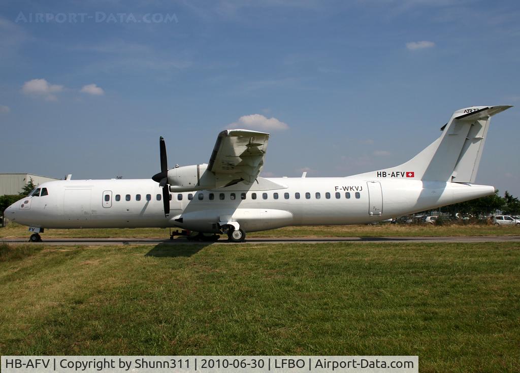 HB-AFV, 1992 ATR 72-202 C/N 341, Dual registration with F-WKVJ... New in the Farnair Europe fleet...