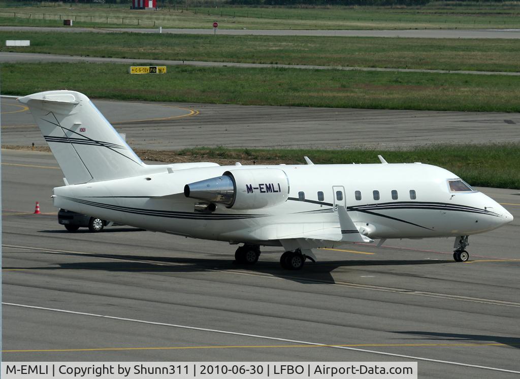 M-EMLI, 1998 Bombardier Challenger 604 (CL-600-2B16) C/N 5383, Parked at the General Aviation area...