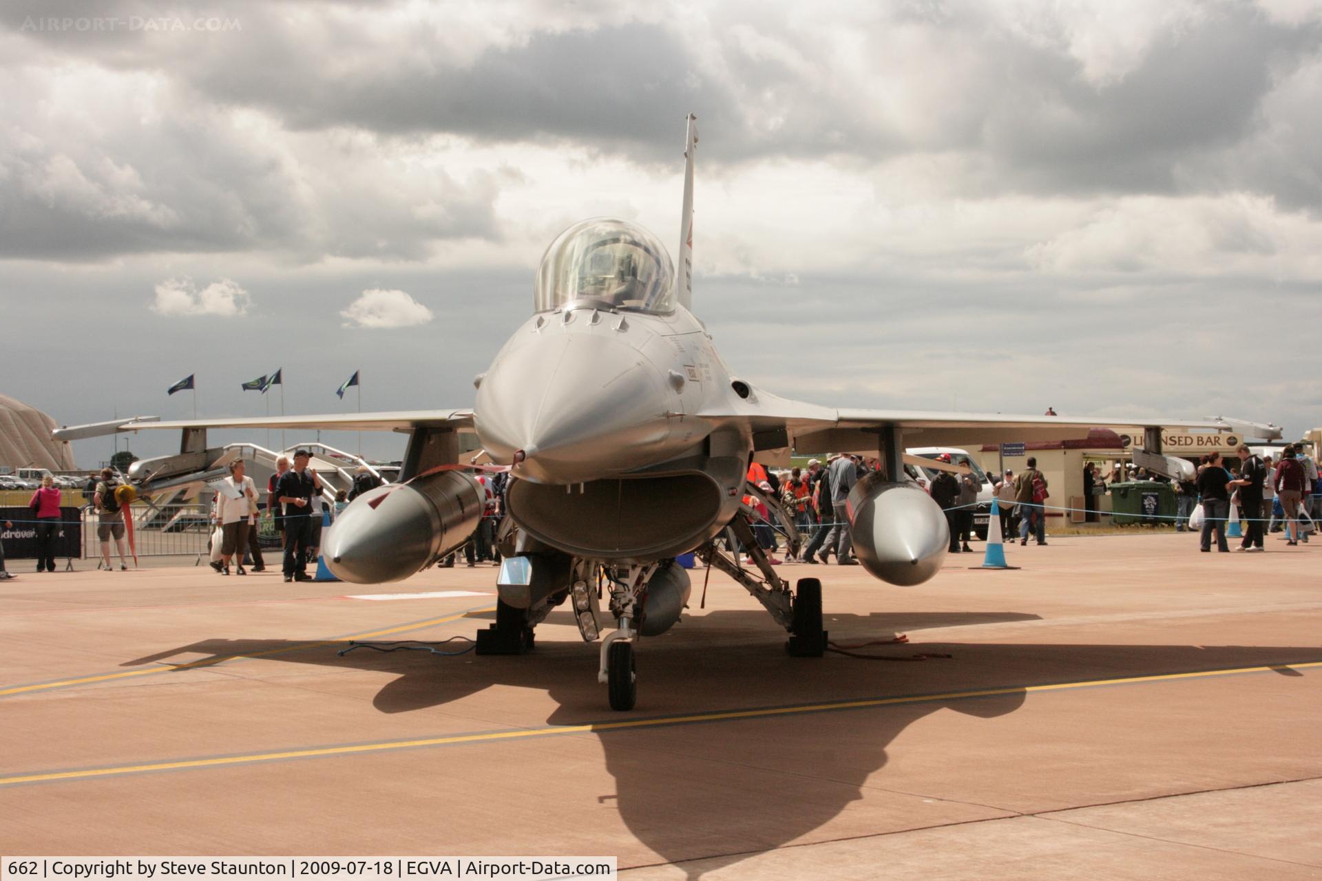 662, Fokker F-16AM Fighting Falcon C/N 6K-34, Taken at the Royal International Air Tattoo 2009
