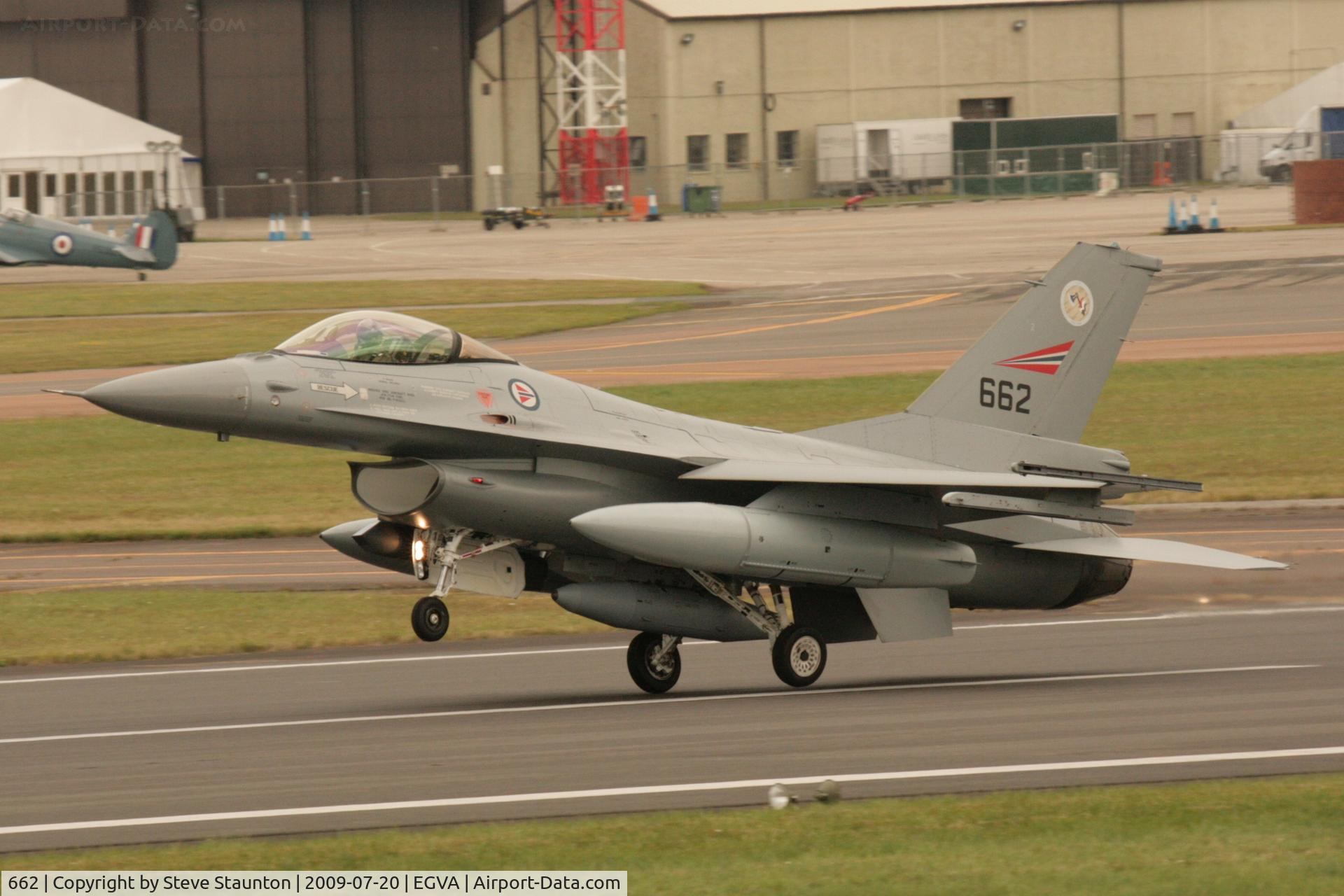 662, Fokker F-16AM Fighting Falcon C/N 6K-34, Taken at the Royal International Air Tattoo 2009