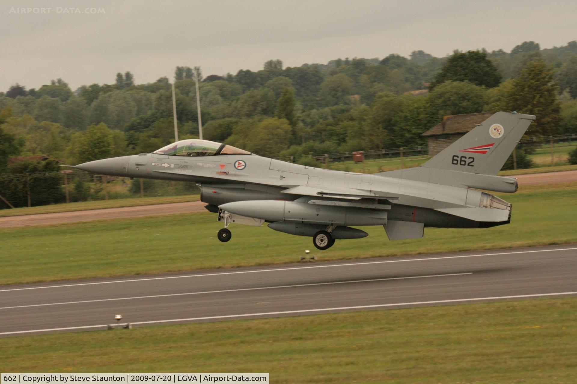 662, Fokker F-16AM Fighting Falcon C/N 6K-34, Taken at the Royal International Air Tattoo 2009