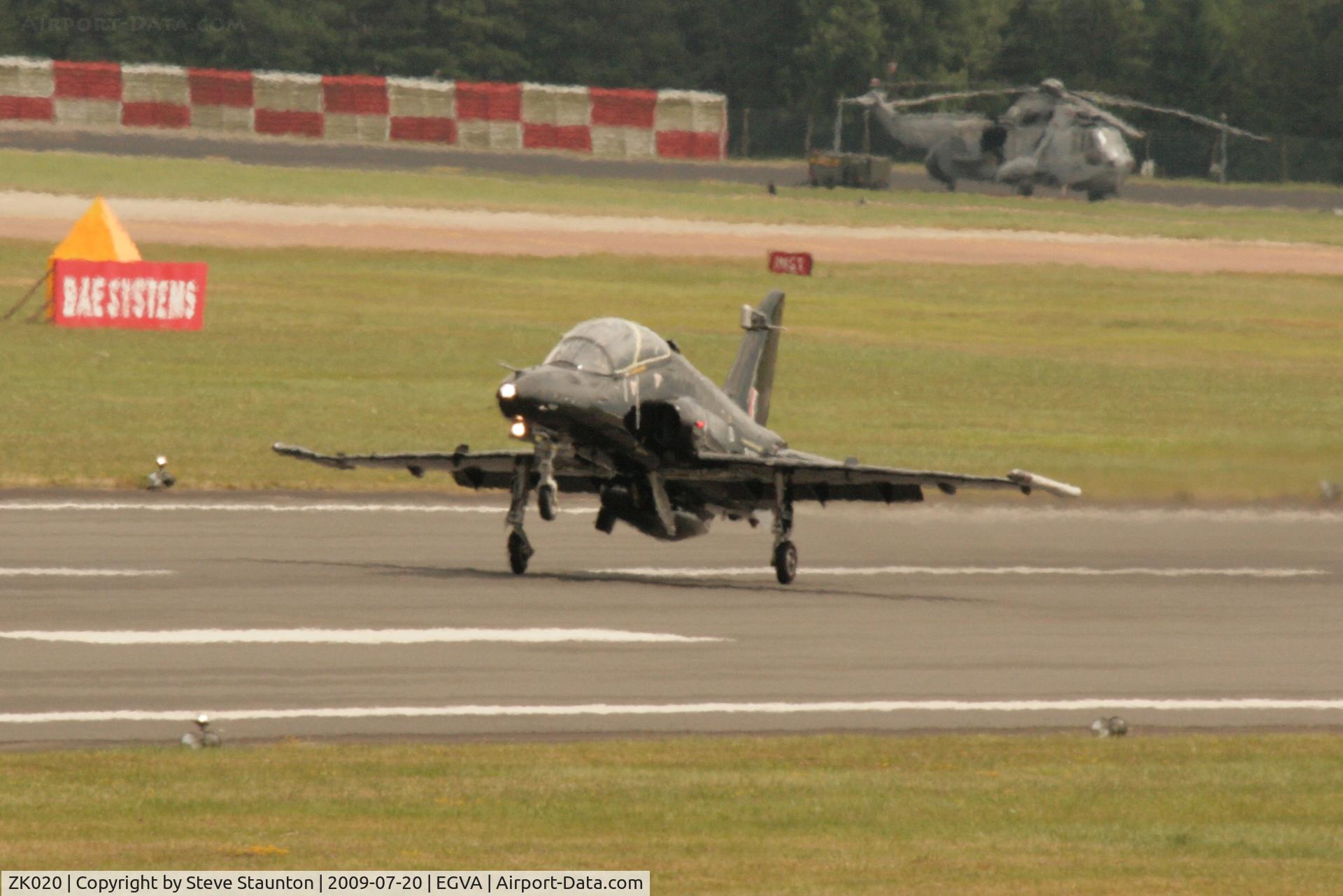 ZK020, 2009 British Aerospace Hawk T2 C/N RT011/1249, Taken at the Royal International Air Tattoo 2009