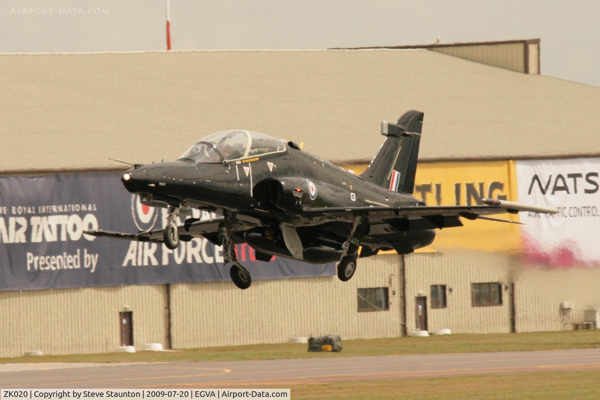 ZK020, 2009 British Aerospace Hawk T2 C/N RT011/1249, Taken at the Royal International Air Tattoo 2009