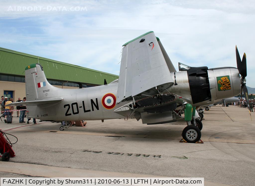 F-AZHK, Douglas AD-4N Skyraider C/N 7802, On static display during LFTH Open Day 2010