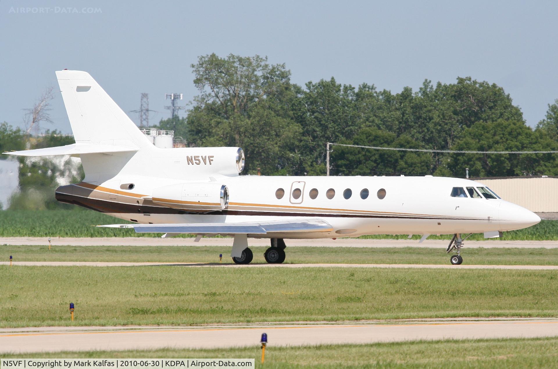 N5VF, 1986 Dassault-Breguet Falcon 50 C/N 166, VF CORPORATION FALCON 50, N5VF taxiway Whiskey for 2L KDPA.