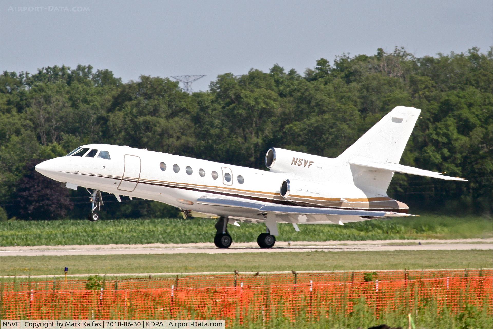 N5VF, 1986 Dassault-Breguet Falcon 50 C/N 166, VF CORPORATION FALCON 50, N5VF rotating 2L KDPA.