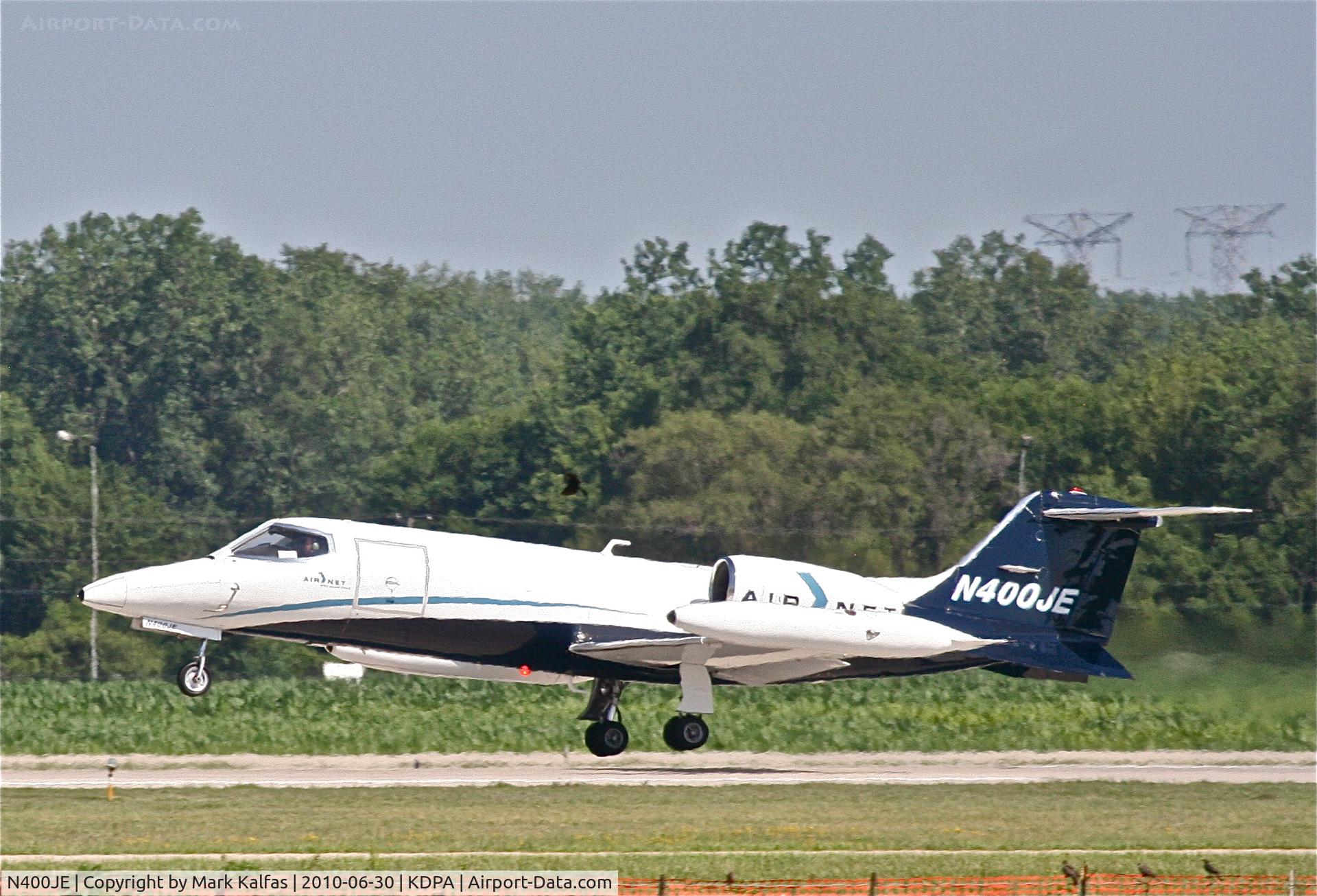 N400JE, 1977 Gates Learjet 35A C/N 120, AirNet Systems Gates Learjet Corp. 35A N400JE, operating as USC104 to KCPS, 2L departure KDPA.