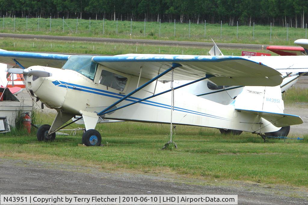 N43951, 1946 Taylorcraft BC12-D C/N 7610, 1946 Taylorcraft BC12-D, c/n: 7610 at Lake Hood