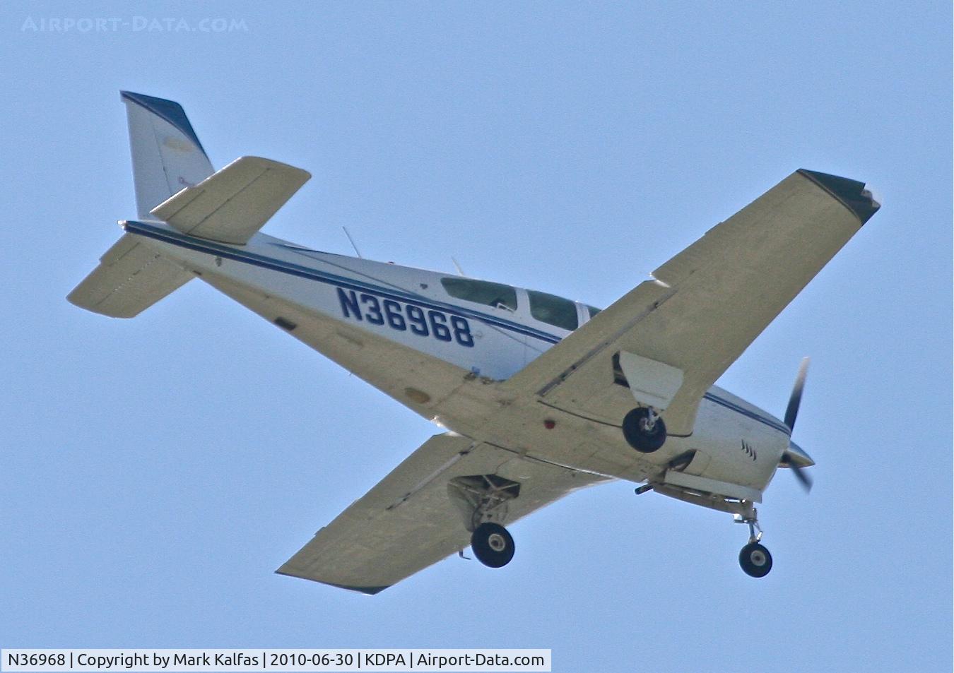 N36968, 1980 Beech F33A Bonanza C/N CE-924, Beech F33A N36968, 2L approach KDPA.