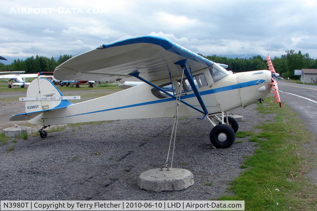 N3980T, 1978 Taylorcraft F-19 Sportsman C/N F-122, 1978 Taylorcraft Aviation Corp F19, c/n: F-122 at Lake Hood