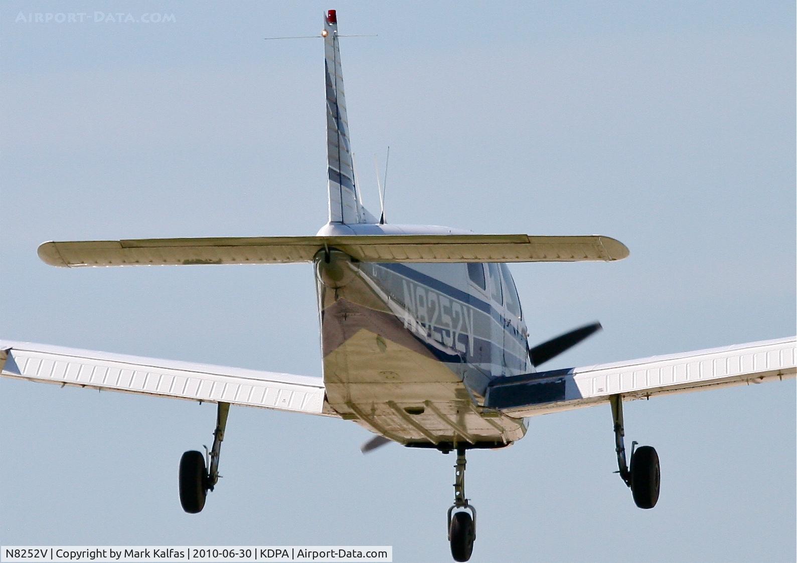 N8252V, 1980 Piper PA-28-161 C/N 28-8116010, TRAVEL EXPRESS AVIATION, Piper PA-28-161 Warrior on approach RWY 33 KDPA.
