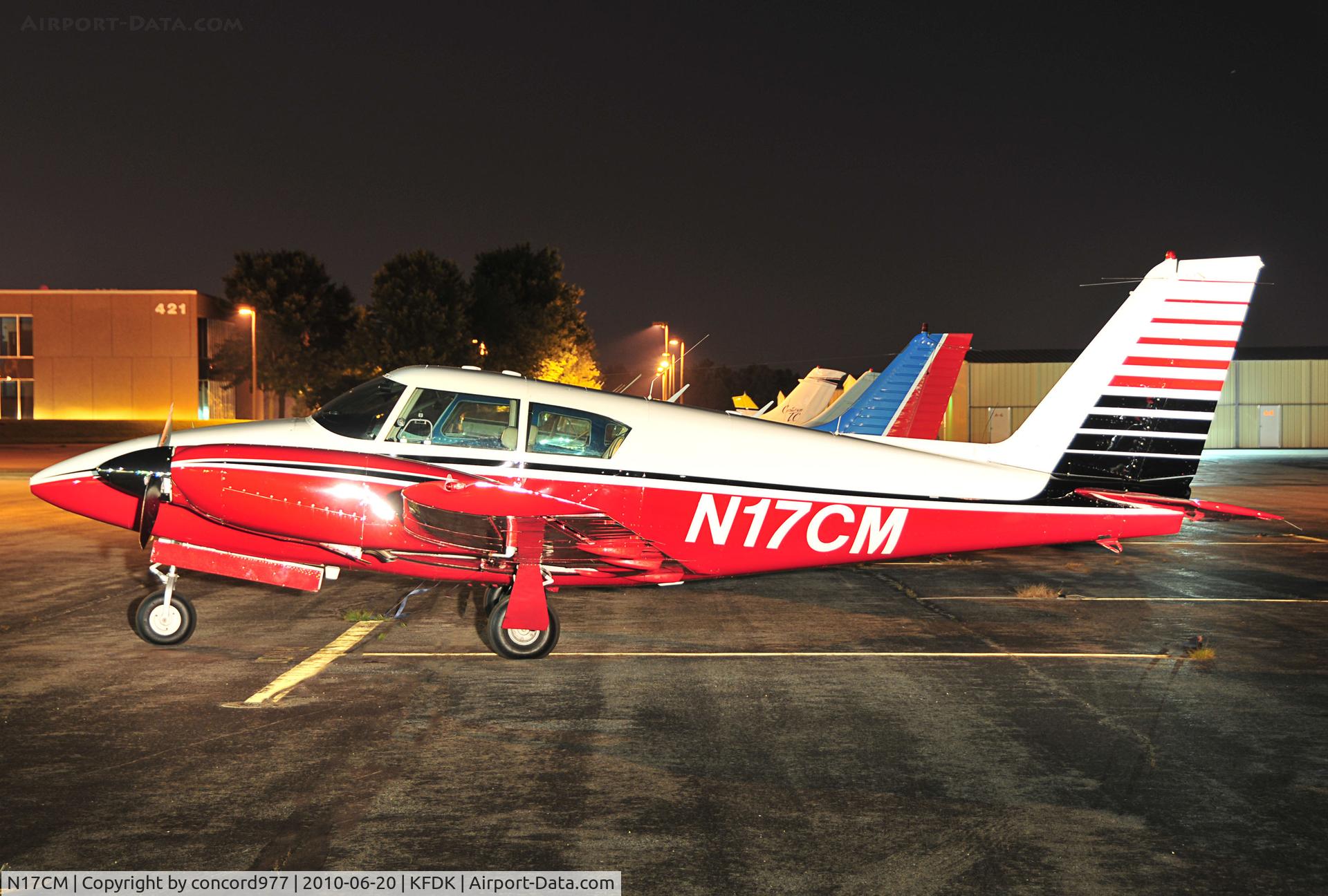 N17CM, 1964 Piper PA-30 Twin Comanche Twin Comanche C/N 30-437, Seen at KFDK on 6/20/2010