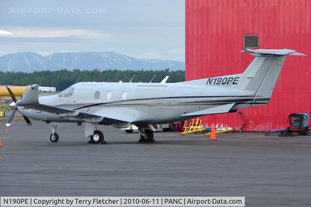 N190PE, 1997 Pilatus PC-12/45 C/N 190, 1997 Pilatus Flugzeugwerke Ag PC-12/45, c/n: 190 at Anchorage
