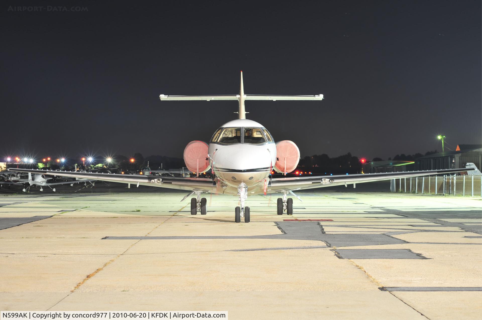 N599AK, 2003 Raytheon Hawker 800XP C/N 258630, Seen at KFDK on 6/20/2010