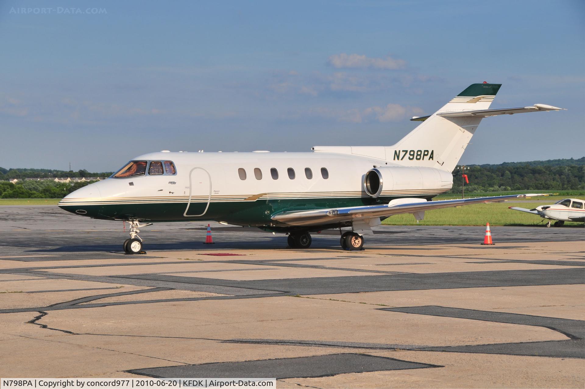 N798PA, British Aerospace BAe.125 Series 800A C/N 258070, Seen at KFDK on 6/20/2010