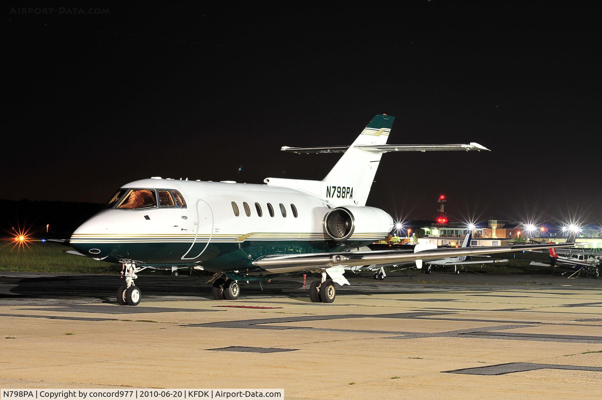 N798PA, British Aerospace BAe.125 Series 800A C/N 258070, Seen at KFDK on 6/20/2010