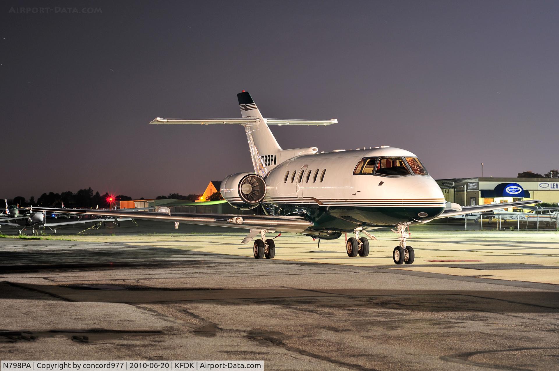 N798PA, British Aerospace BAe.125 Series 800A C/N 258070, Seen at KFDK on 6/20/2010