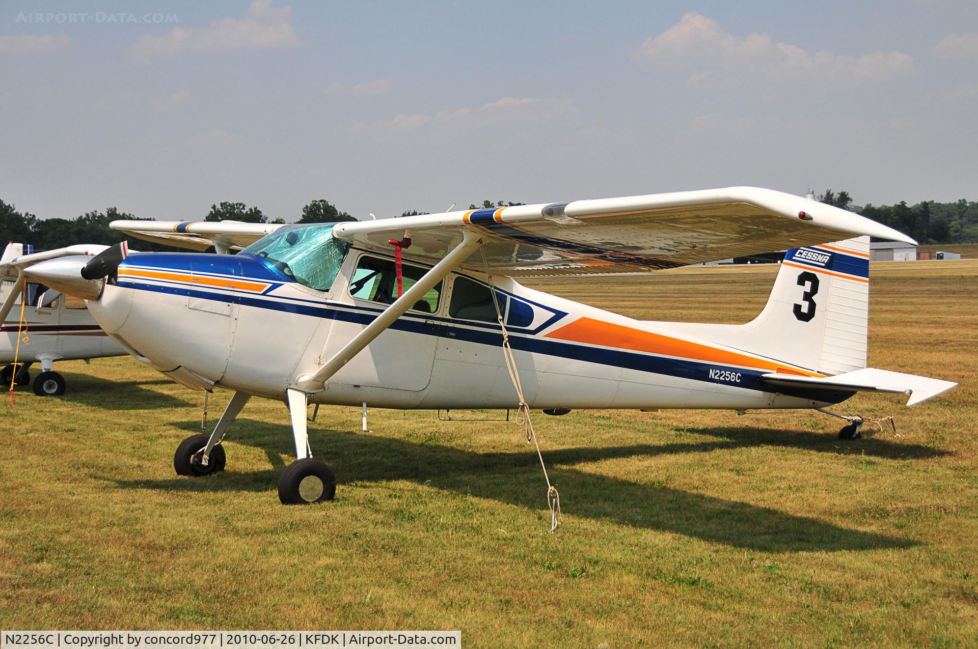 N2256C, 1953 Cessna 180 C/N 30556, Seen at KFDK on 6/26/2010