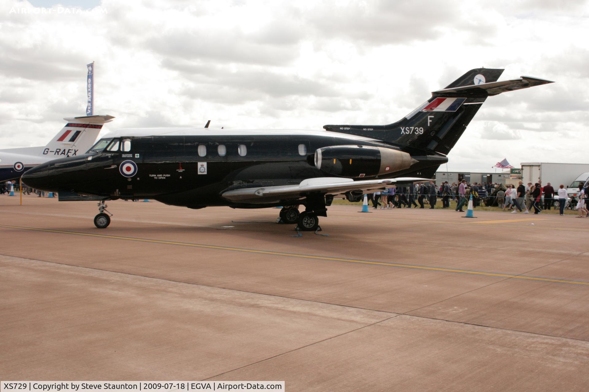 XS729, 1965 Hawker Siddeley HS.125 Dominie T.1 C/N 25049, Taken at the Royal International Air Tattoo 2009