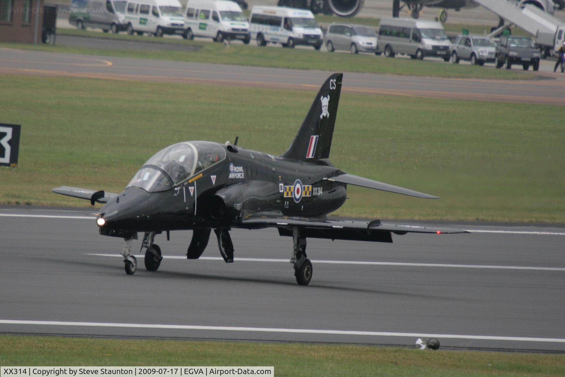 XX314, 1980 Hawker Siddeley Hawk T.1W C/N 150/312139, Taken at the Royal International Air Tattoo 2009
