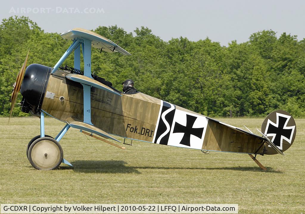 G-CDXR, 2006 Fokker Dr.1 Triplane Replica C/N PFA 238-14043, DR.I