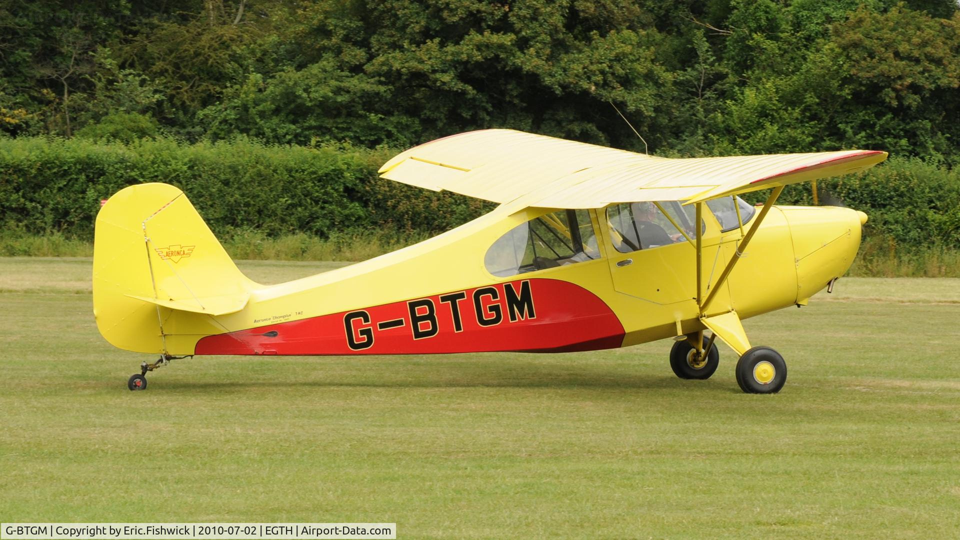 G-BTGM, 1946 Aeronca 7AC Champion C/N 7AC-3665, G-BTGM at Shuttleworth (Old Warden) Airfield 