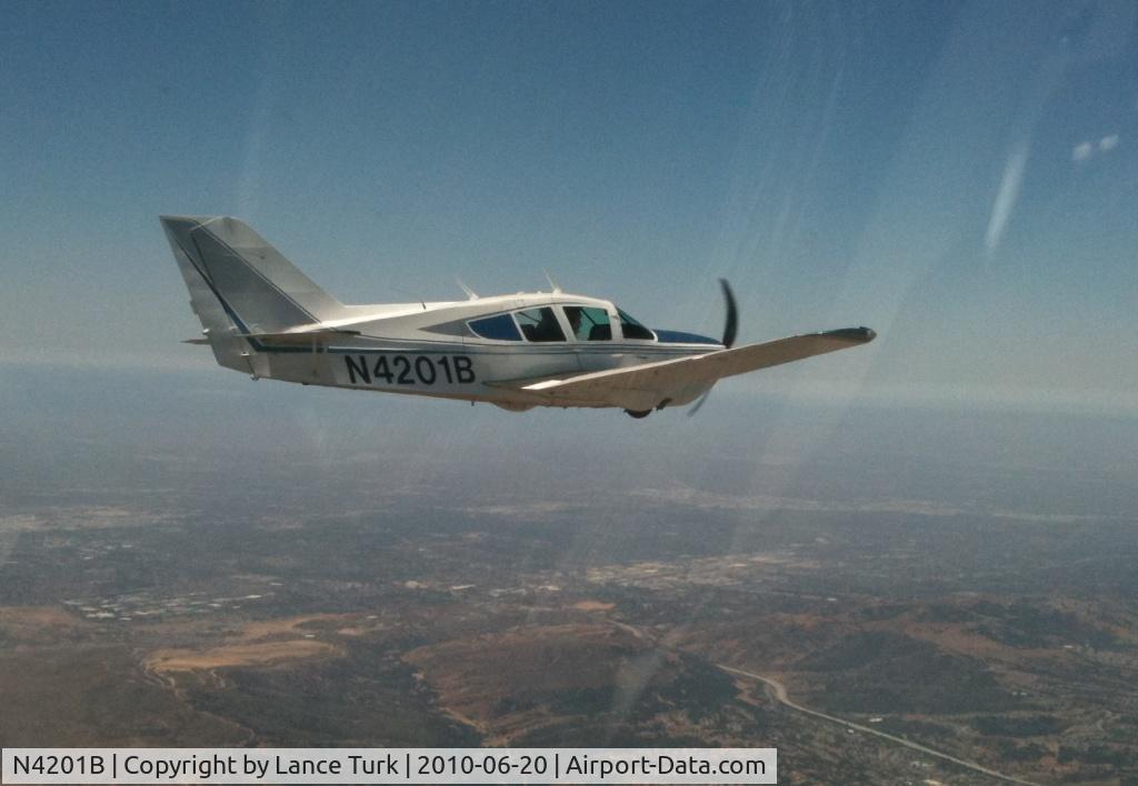 N4201B, 1975 Bellanca 17-30A Viking C/N 75-30775, Bellanca Super Viking over Los Angeles