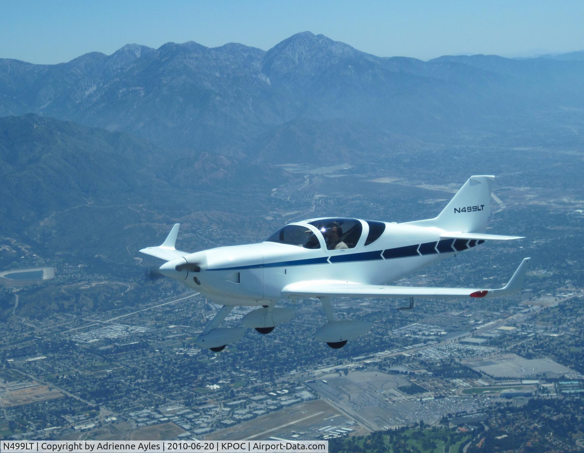 N499LT, 1982 Stoddard-Hamilton Glasair C/N 499, Lance Turk over Brackett Airport, La Verne, California