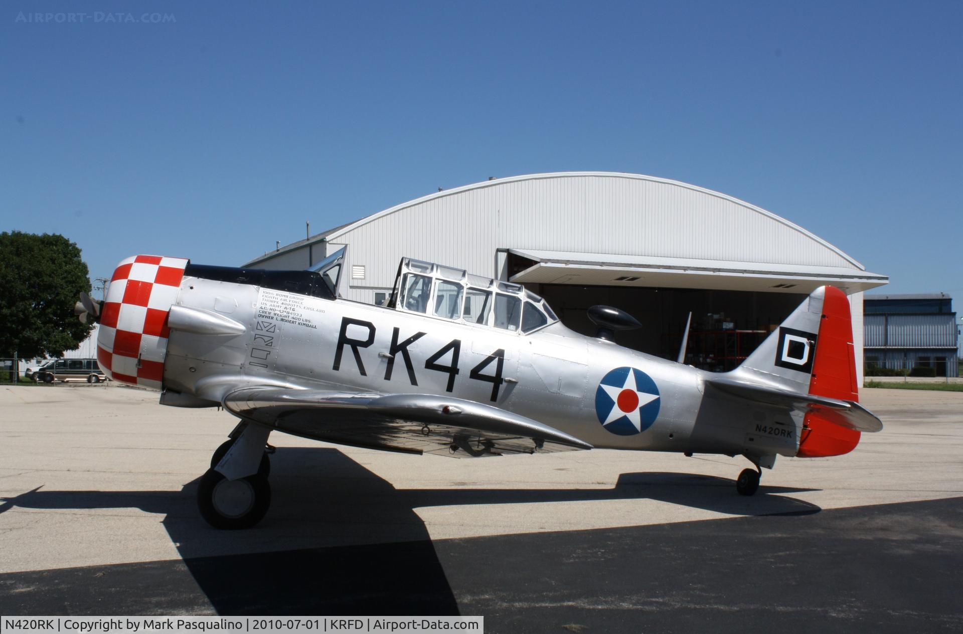 N420RK, 1942 North American AT-6D Texan C/N 42-84933, North American AT-6D