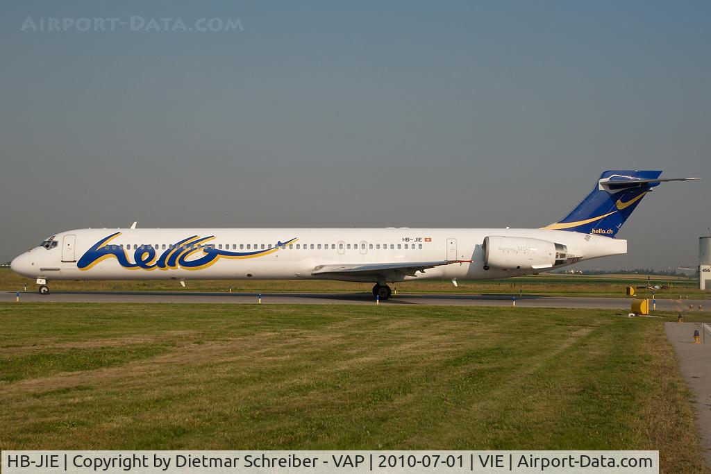 HB-JIE, 1996 McDonnell Douglas MD-90-30 C/N 53461, Hello MD90