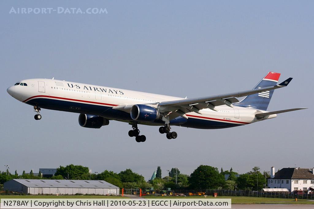 N278AY, 2001 Airbus A330-323 C/N 0388, US Airways
